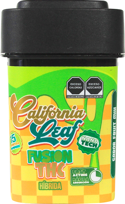 California Leaf® | Gomitas Fusion Delta 9 NANO TECH THC 25 mg/pza | 15 ó 30 piezas