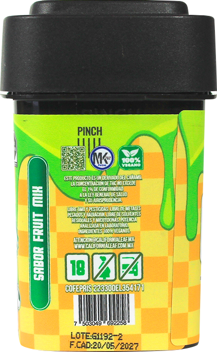 California Leaf® | Gomitas Fusion Delta 9 NANO TECH THC 25 mg/pza | 15 ó 30 piezas