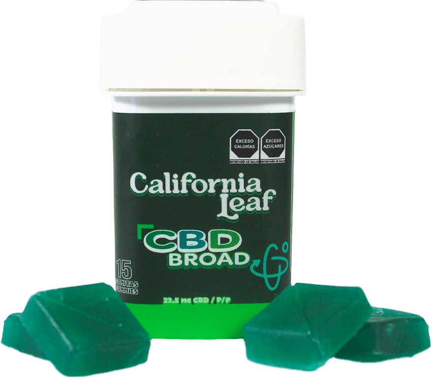 California Leaf® | Gomitas CBD Broad (Limoneno – 22.5 mg CBD Nano Broad) | 15 ó 30 piezas.
