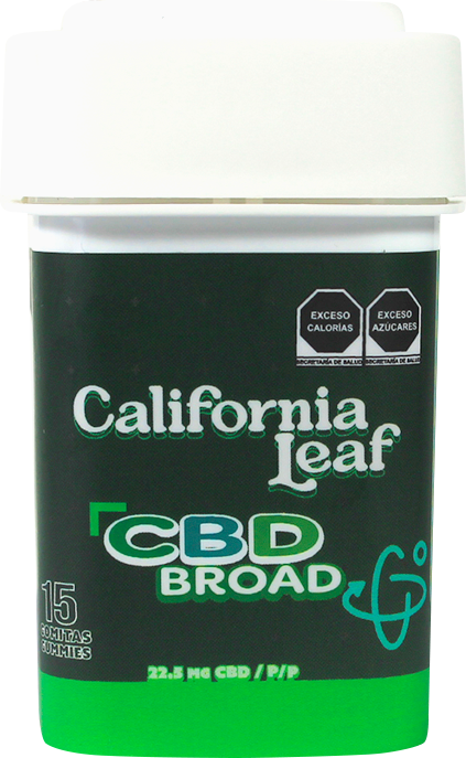 California Leaf® | Gomitas CBD Broad (Limoneno – 22.5 mg CBD Nano Broad) | 15 ó 30 piezas.