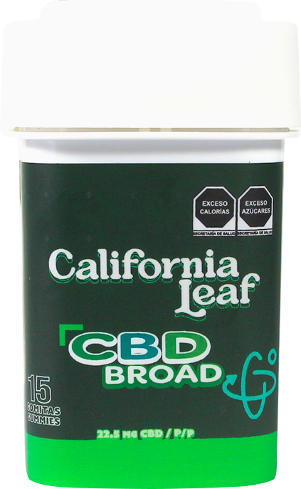 California Leaf® | Gomitas CBD Broad (Limoneno – 22.5 mg CBD Nano Broad) | 15 ó 30 piezas.