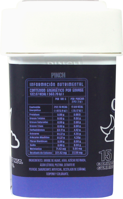 California Leaf® | Gomitas Night Broad (Sin terpenos – 20 mg CBD Broad + 5 mg Melatonina) |15 ó 30 piezas.