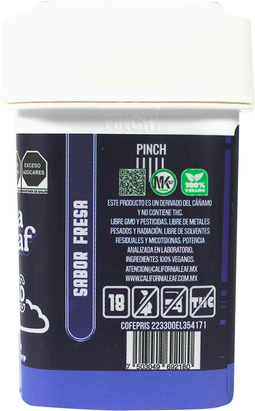 California Leaf® | Gomitas Night Broad (Sin terpenos – 20 mg CBD Broad + 5 mg Melatonina) |15 ó 30 piezas.