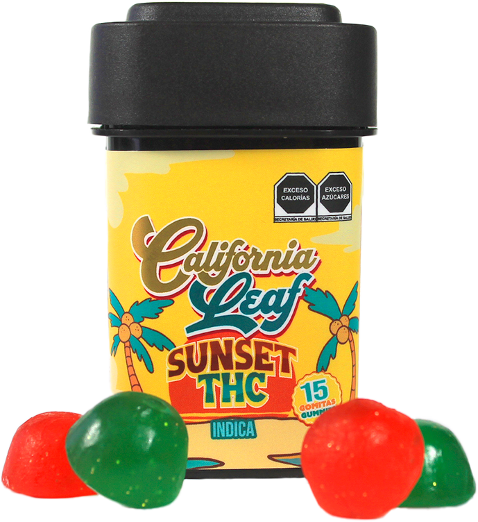 California Leaf® | Gomitas Sunset HHC 50 ó 30 mg/pza | 30,25 ó 15 piezas