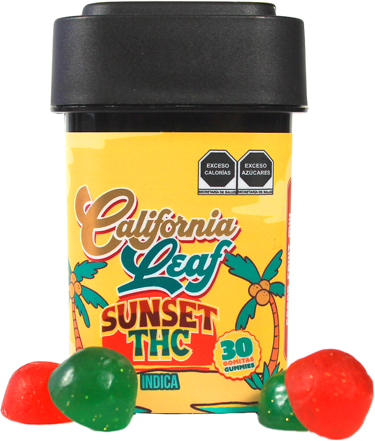 California Leaf® | Gomitas Sunset HHC 50 ó 30 mg/pza | 30,25 ó 15 piezas