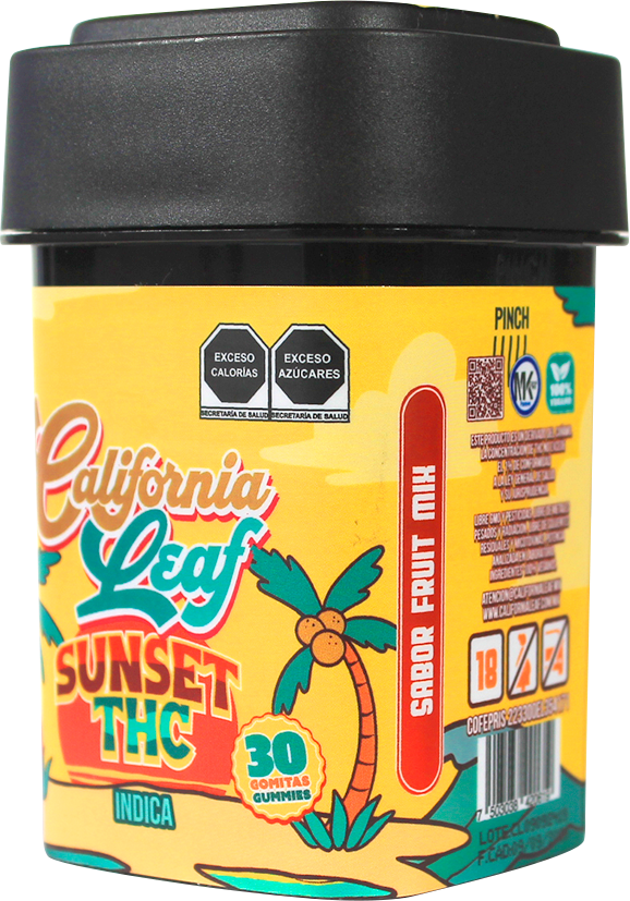 California Leaf® | Gomitas Sunset HHC 50 ó 30 mg/pza | 30,25 ó 15 piezas
