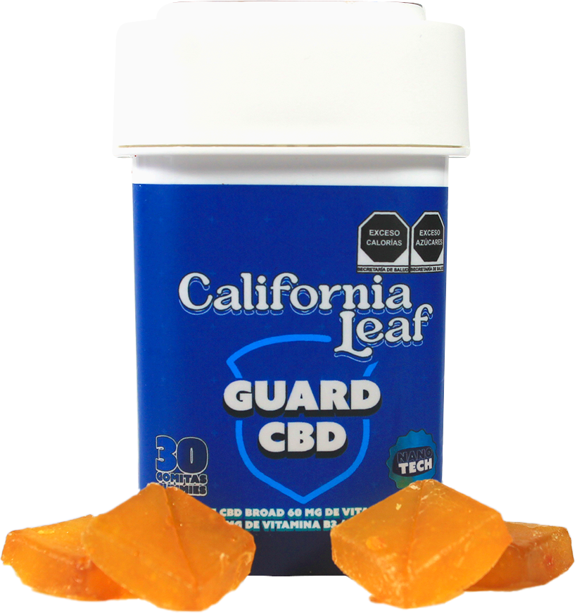 California Leaf® | Gomitas Guard CBD (Mirceno – 10 mg CBD Nano Broad) |15 ó 30 piezas.