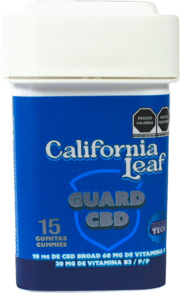 California Leaf® | Gomitas Guard CBD (Mirceno – 10 mg CBD Nano Broad) |15 ó 30 piezas.