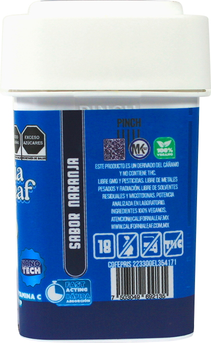 California Leaf® | Gomitas Guard CBD (Mirceno – 10 mg CBD Nano Broad) |15 ó 30 piezas.