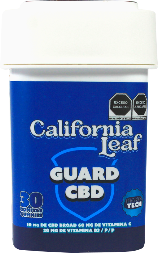 California Leaf® | Gomitas Guard CBD (Mirceno – 10 mg CBD Nano Broad) |15 ó 30 piezas.