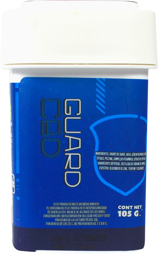 California Leaf® | Gomitas Guard CBD (Mirceno – 10 mg CBD Nano Broad) |15 ó 30 piezas.