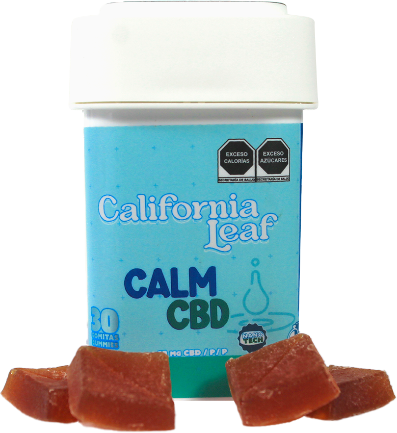 California Leaf® | Gomitas Calm CBD  | Linalool – 10 mg CBD Nano Broad