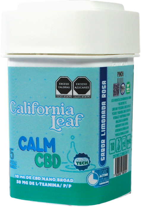 California Leaf® | Gomitas Calm CBD  | Linalool – 10 mg CBD Nano Broad
