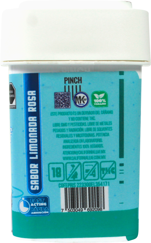 California Leaf® | Gomitas Calm CBD  | Linalool – 10 mg CBD Nano Broad