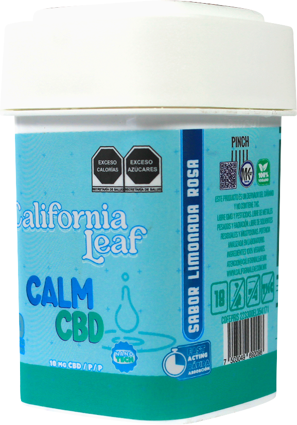 California Leaf® | Gomitas Calm CBD  | Linalool – 10 mg CBD Nano Broad