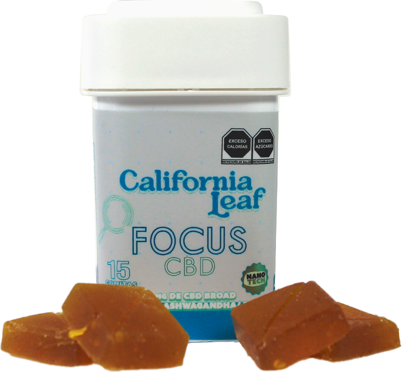 California Leaf® | Gomitas Focus CBD (Betacariofileno – 10 mg CBD Nano Broad) |15 ó 30 piezas.