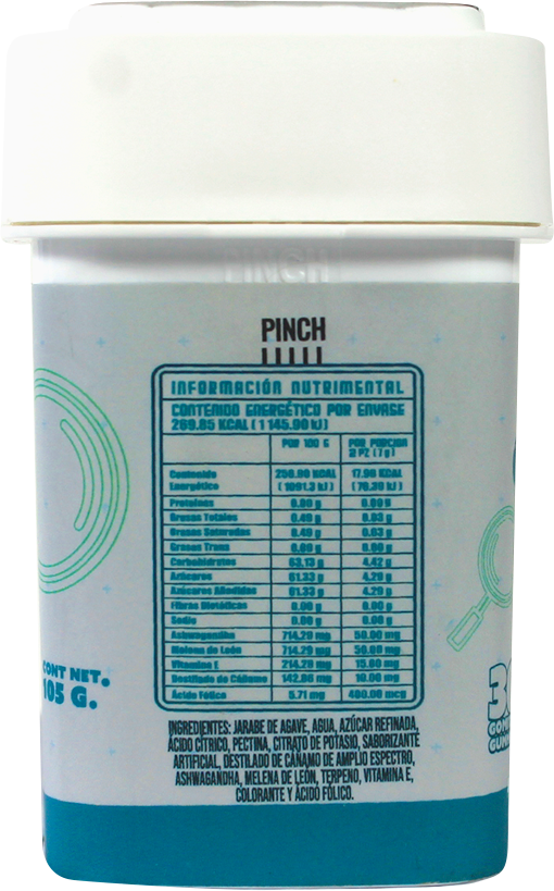 California Leaf® | Gomitas Focus CBD (Betacariofileno – 10 mg CBD Nano Broad) |15 ó 30 piezas.