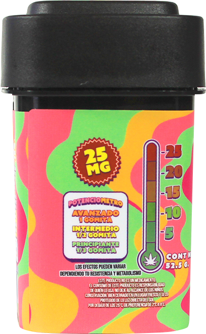 California Leaf® | Gomitas Euphoric NANO TECH Delta 9 THC 25 mg/pza | 15 ó 30 piezas