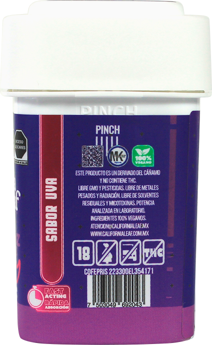 California Leaf® | Gomitas Sleep CBD (Linalool – 10 mg CBD Nano Broad) |15 ó 30 piezas.