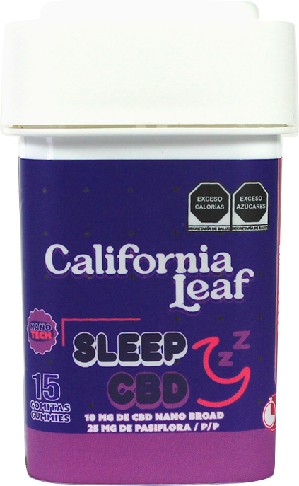 California Leaf® | Gomitas Sleep CBD (Linalool – 10 mg CBD Nano Broad) |15 ó 30 piezas.