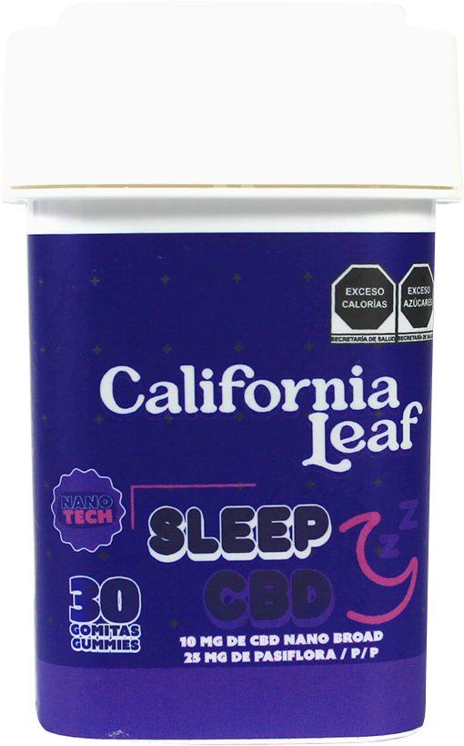 California Leaf® | Gomitas Sleep CBD (Linalool – 10 mg CBD Nano Broad) |15 ó 30 piezas.
