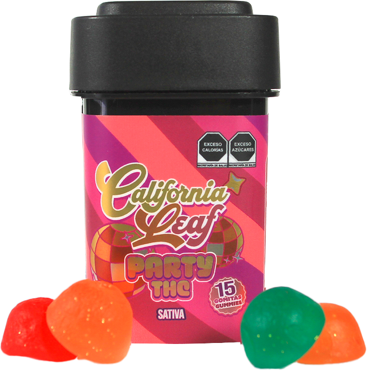 California Leaf® | Gomitas Party THC-O 50 ó 30 mg/pza | 30 o 15 piezas