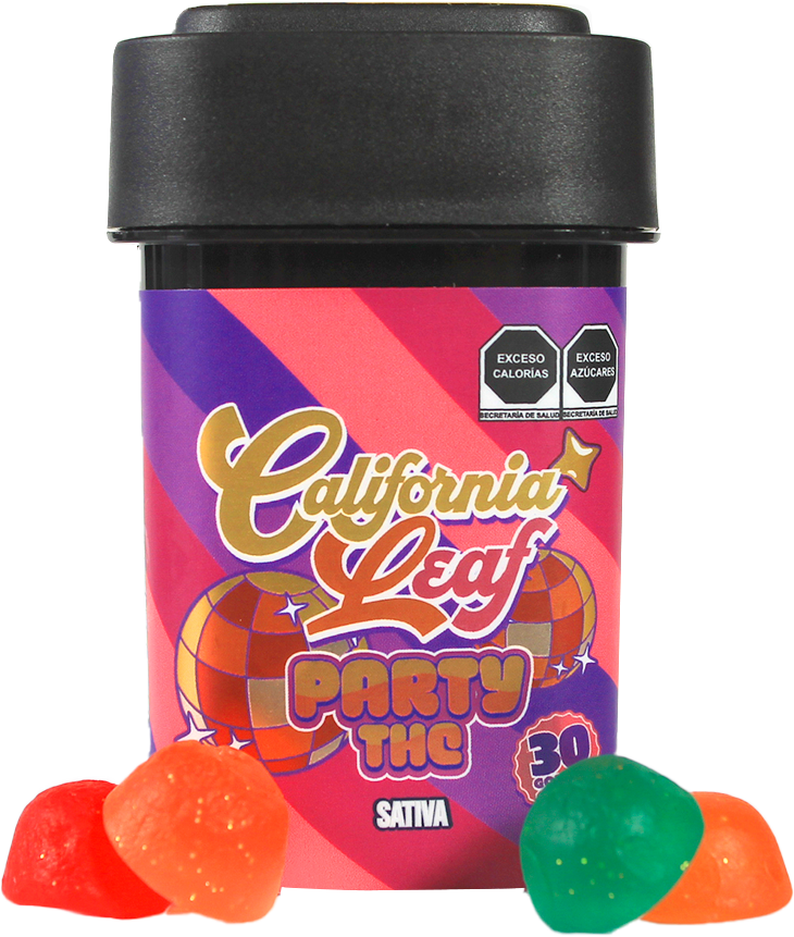 California Leaf® | Gomitas Party THC-O 50 ó 30 mg/pza | 30 o 15 piezas