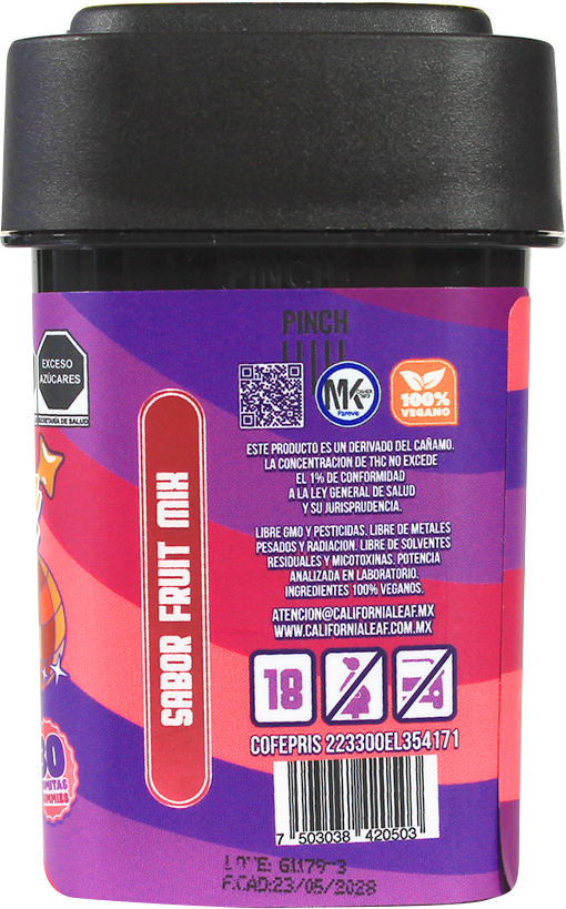 California Leaf® | Gomitas Party THC-O 50 ó 30 mg/pza | 30 o 15 piezas