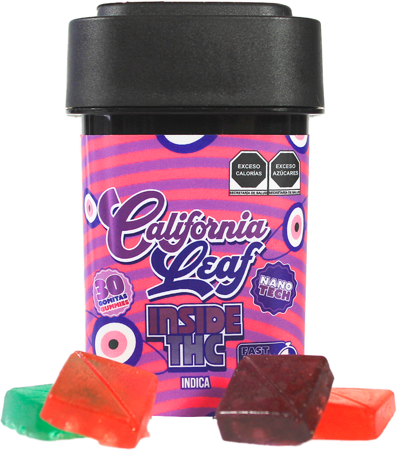 California Leaf® | Gomitas Inside Delta 9  NANO TECH THC 25 mg/pza | 15 o 30 piezas