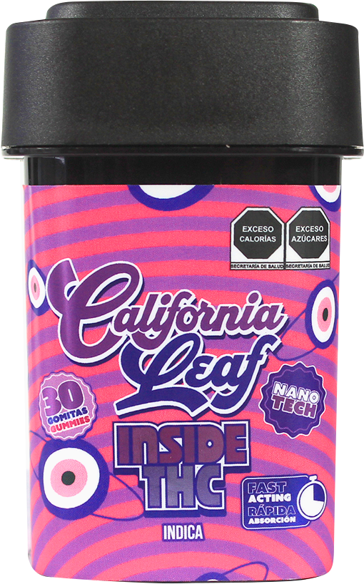California Leaf® | Gomitas Inside Delta 9  NANO TECH THC 25 mg/pza | 15 o 30 piezas