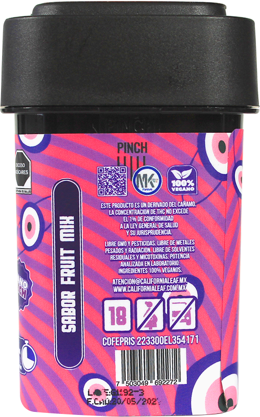 California Leaf® | Gomitas Inside Delta 9  NANO TECH THC 25 mg/pza | 15 o 30 piezas