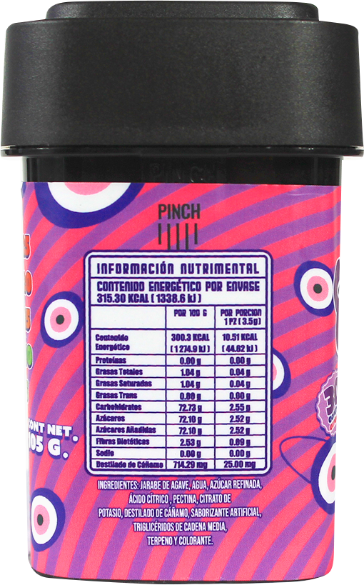 California Leaf® | Gomitas Inside Delta 9  NANO TECH THC 25 mg/pza | 15 o 30 piezas