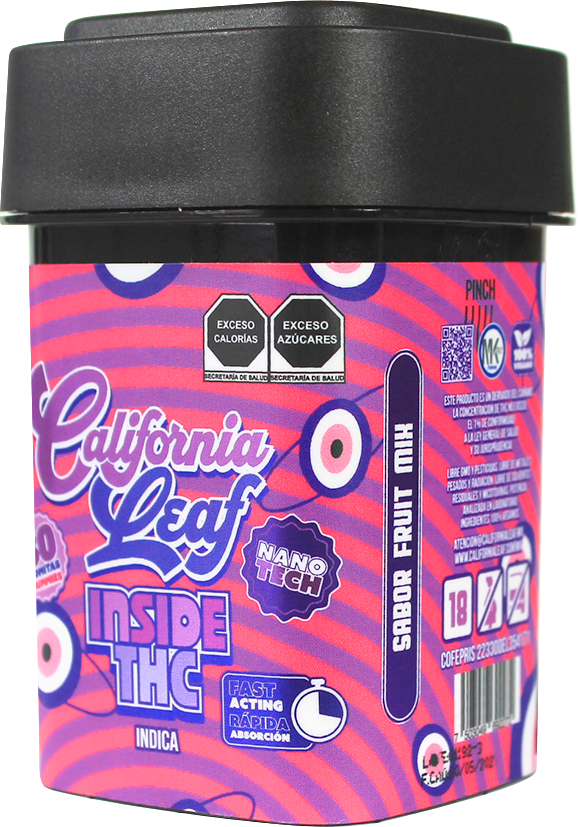 California Leaf® | Gomitas Inside Delta 9  NANO TECH THC 25 mg/pza | 15 o 30 piezas