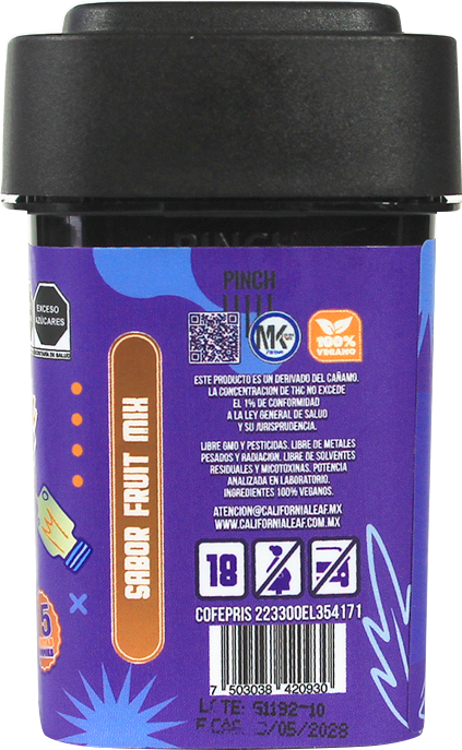 California Leaf® | Gomitas Creative Delta 8 THC 30 ó 50 mg/pza | 15, 25 ó 30 piezas